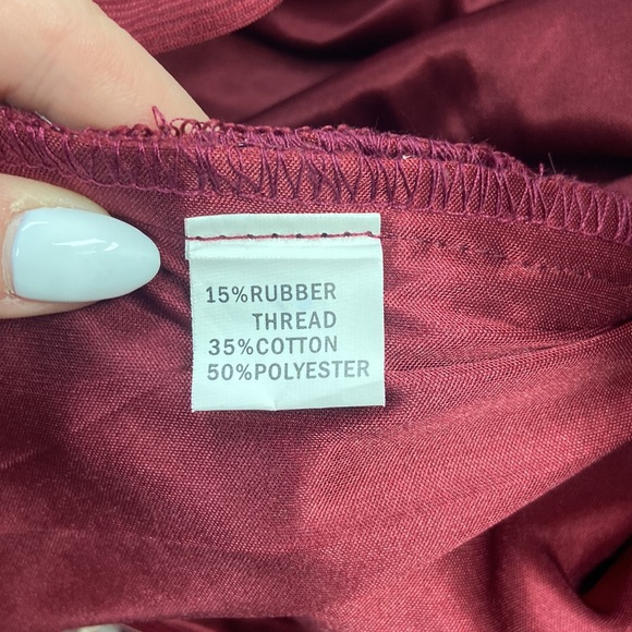 Women’s Red Floral Stripe Off the Shoulder Mini Dress (5093) - Picture 3 of 3